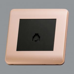 Orange Telephone Socket Outlet-Gold Matte