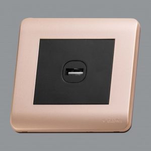Orange USB Charger - Gold Matte