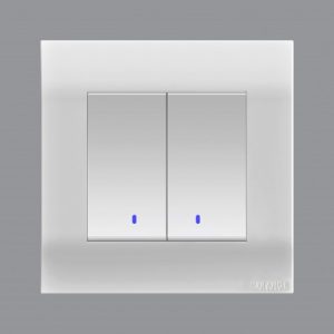 AKOYA Series Switch ( 2WAY 2Gang 10A Swi W/Indicator)