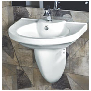 Wash Basin Half Pedestal